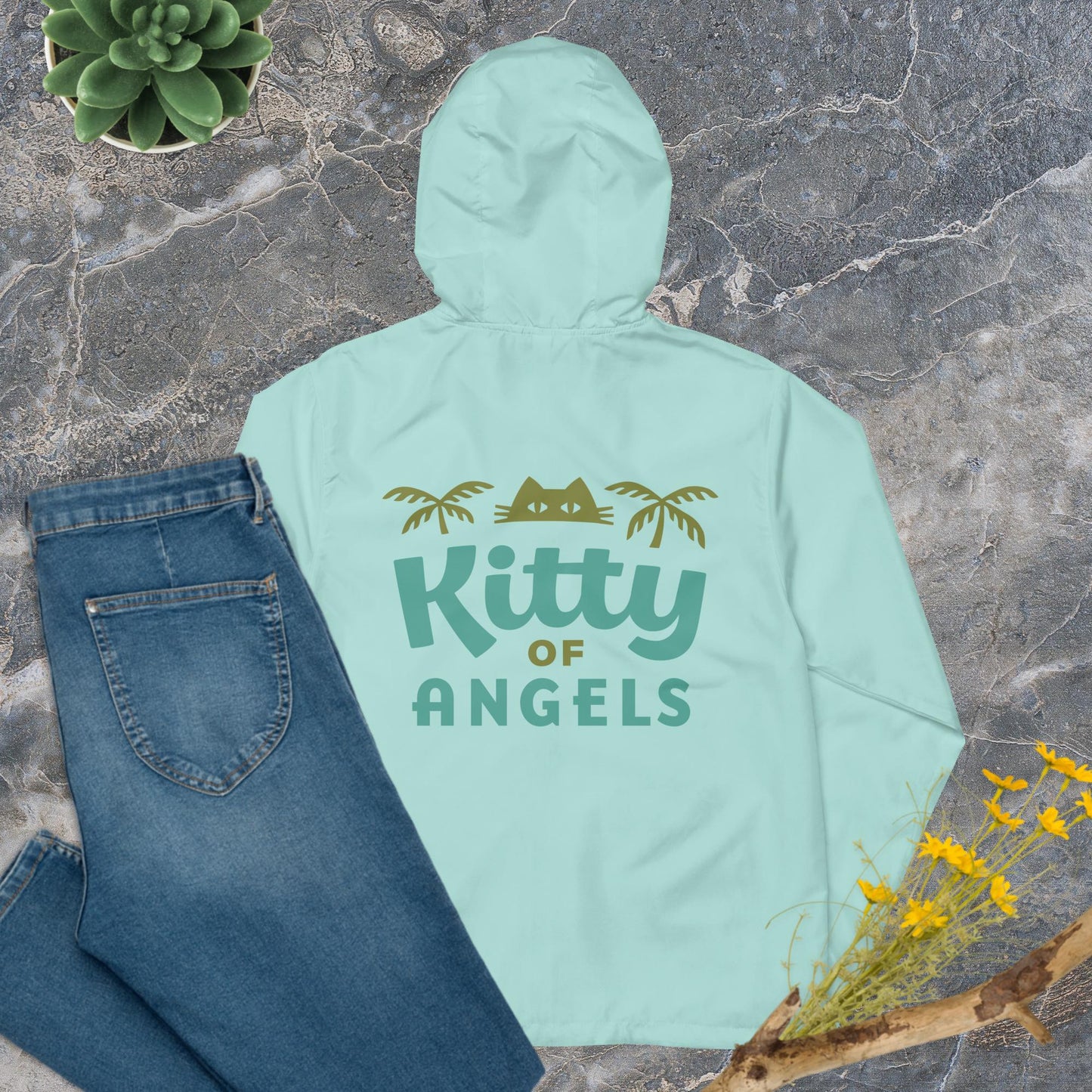 Unisex lightweight zip up windbreaker