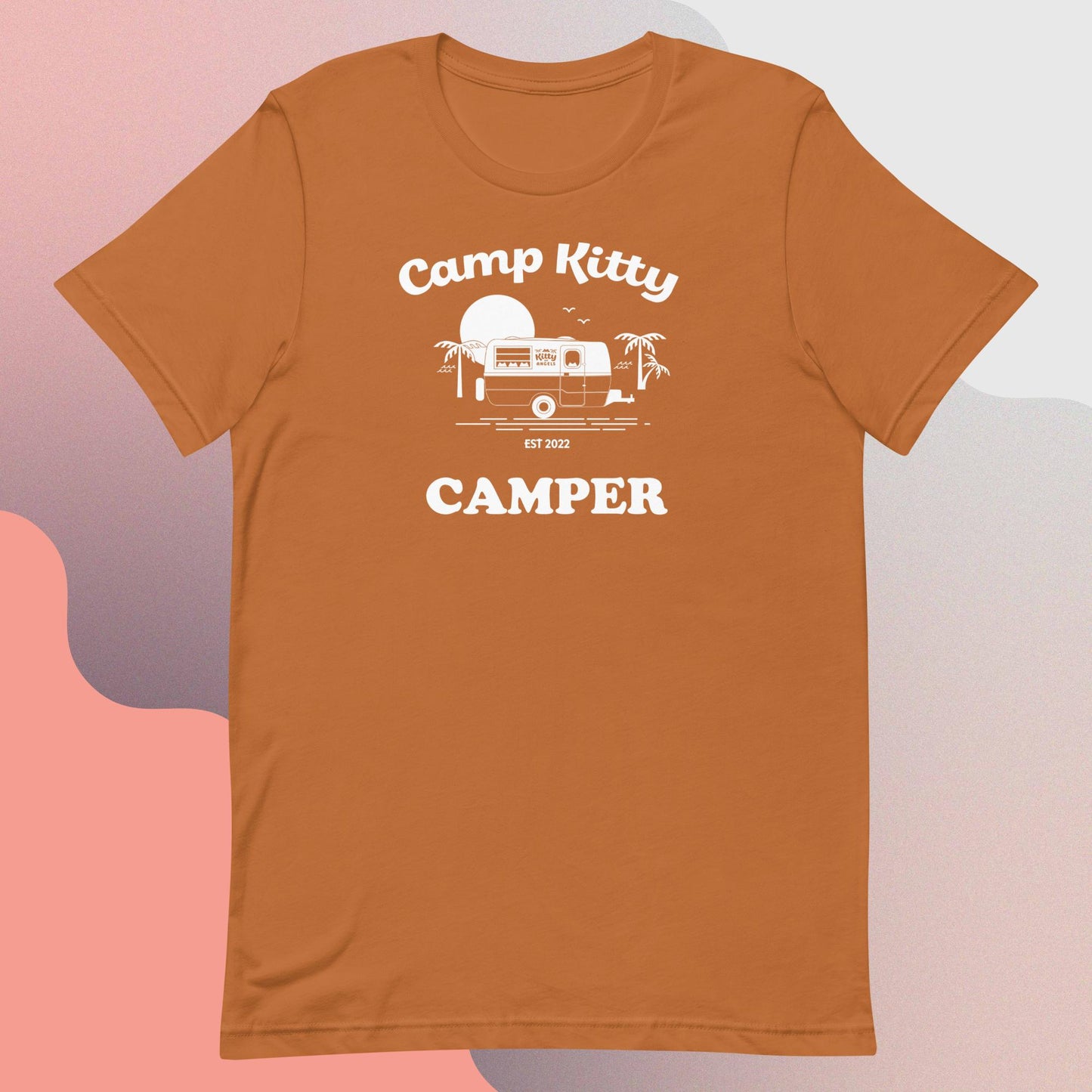 Camp Kitty Camper Unisex t-shirt