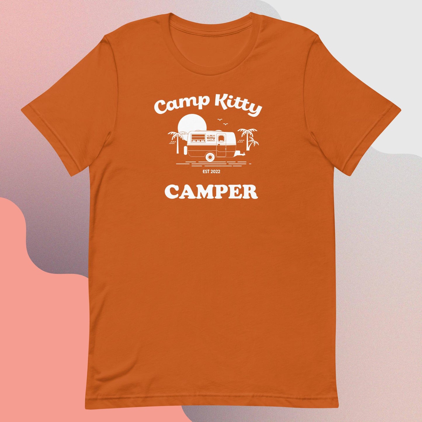 Camp Kitty Camper Unisex t-shirt