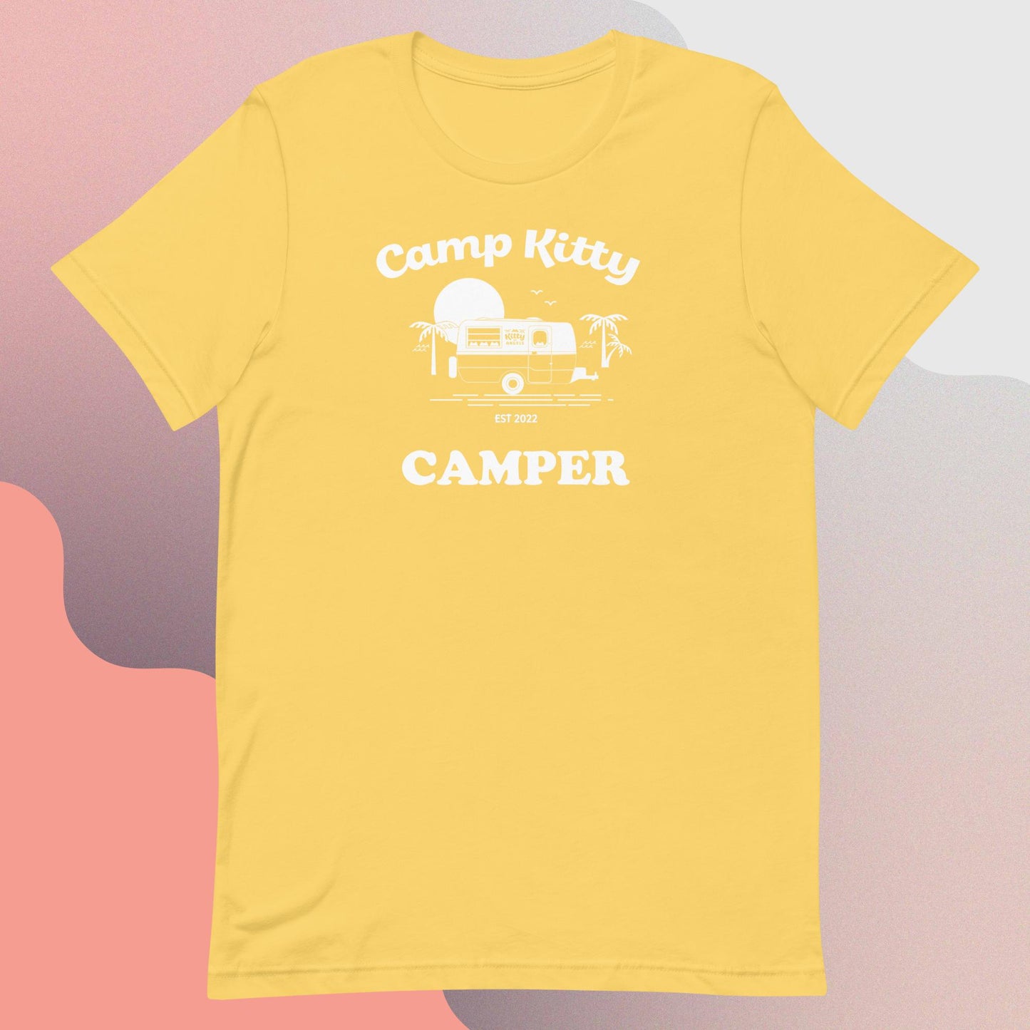 Camp Kitty Camper Unisex t-shirt